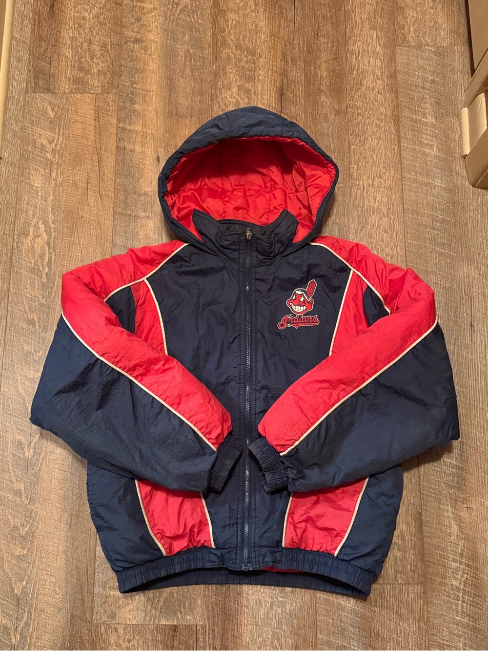 Vintage Cleveland Indians Full-Zip Puffer Jacket